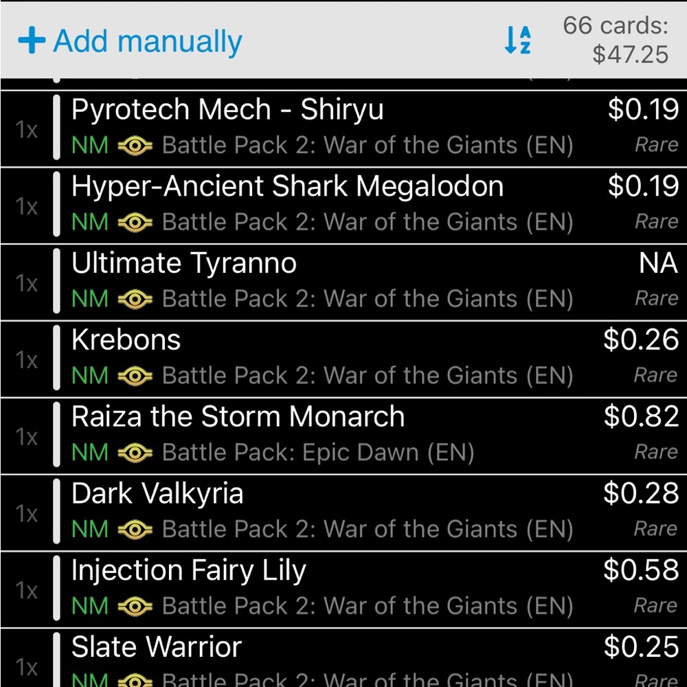 Yugioh cards!